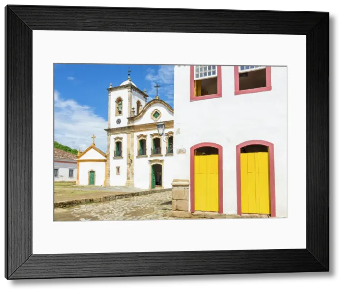 Framed Print : Santa Rita Church in the historical centre, Paraty, Rio de Janeiro, Brazil, South America Framed Print : Santa Rita Church in the historical centre, Paraty, Rio de Janeiro, Brazil, South America