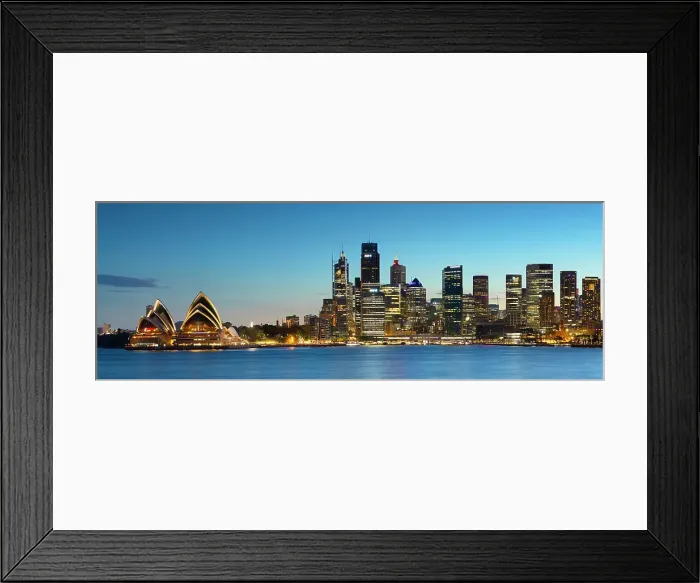 Framed Print : Sydney Opera House and skyline at dusk, Sydney, New South Wales, Australia, Pacific Framed Print : Sydney Opera House and skyline at dusk, Sydney, New South Wales, Australia, Pacific