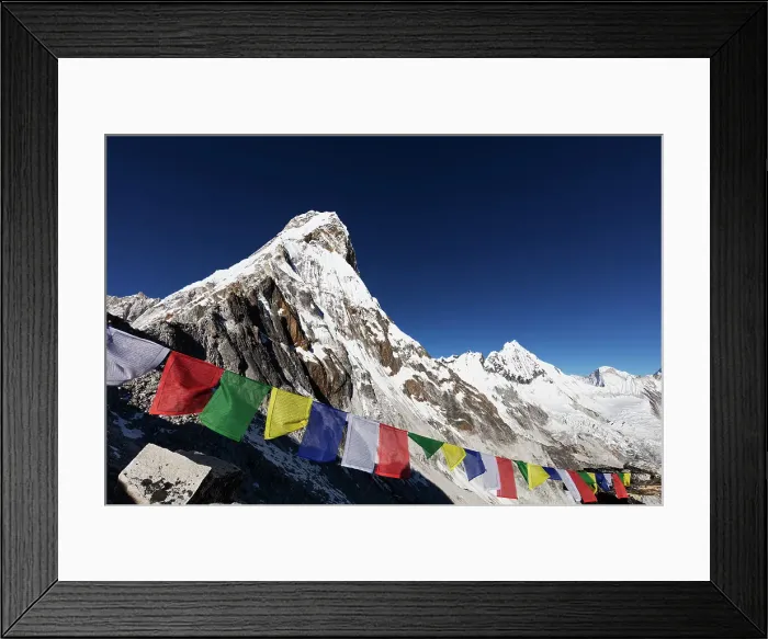 Framed Print : Prayer flags on Ama Dablam, 6812m, Sagarmatha National Park, UNESCO World Heritage Site Framed Print : Prayer flags on Ama Dablam, 6812m, Sagarmatha National Park, UNESCO World Heritage Site