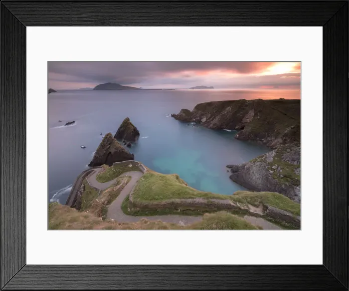 Framed Print : Sunset on Dunquin pier (Dun Chaoin), Dingle Peninsula, County Kerry, Munster province Framed Print : Sunset on Dunquin pier (Dun Chaoin), Dingle Peninsula, County Kerry, Munster province