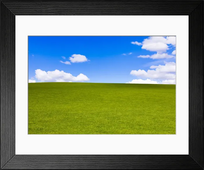 Framed Print : Green field in Perthshire, Scotland, United Kingdom, Europe