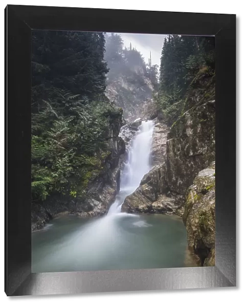 Bear Creek Falls waterfall, Glacier National Park of Canada, British Columbia, Canada