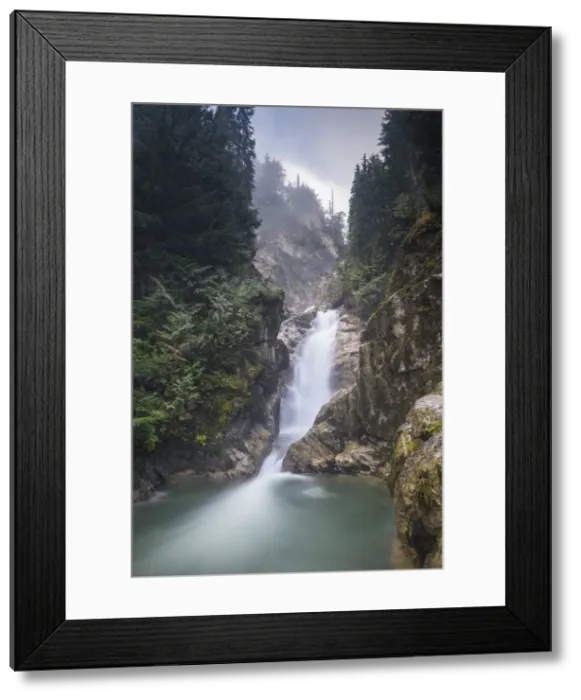 Framed Print : Bear Creek Falls waterfall, Glacier National Park of Canada, British Columbia, Canada Framed Print : Bear Creek Falls waterfall, Glacier National Park of Canada, British Columbia, Canada