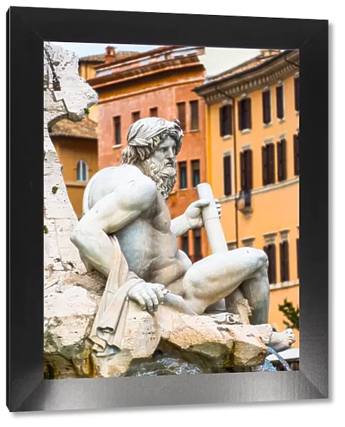 Fontana dei Quattro Fiumi (Fountain of the Four Rivers), a fountain in the Piazza Navona