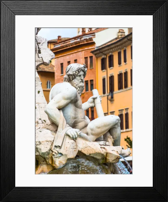 Framed Print : Fontana dei Quattro Fiumi (Fountain of the Four Rivers), a fountain in the Piazza Navona Framed Print : Fontana dei Quattro Fiumi (Fountain of the Four Rivers), a fountain in the Piazza Navona