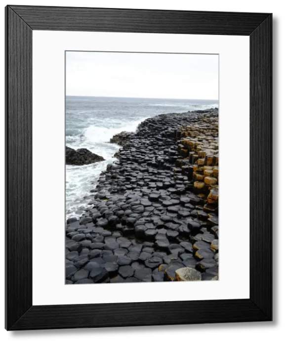 Framed Print : Giants Causeway, UNESCO World Heritage Site, Bushmills, County Antrim, on the north Framed Print : Giants Causeway, UNESCO World Heritage Site, Bushmills, County Antrim, on the north