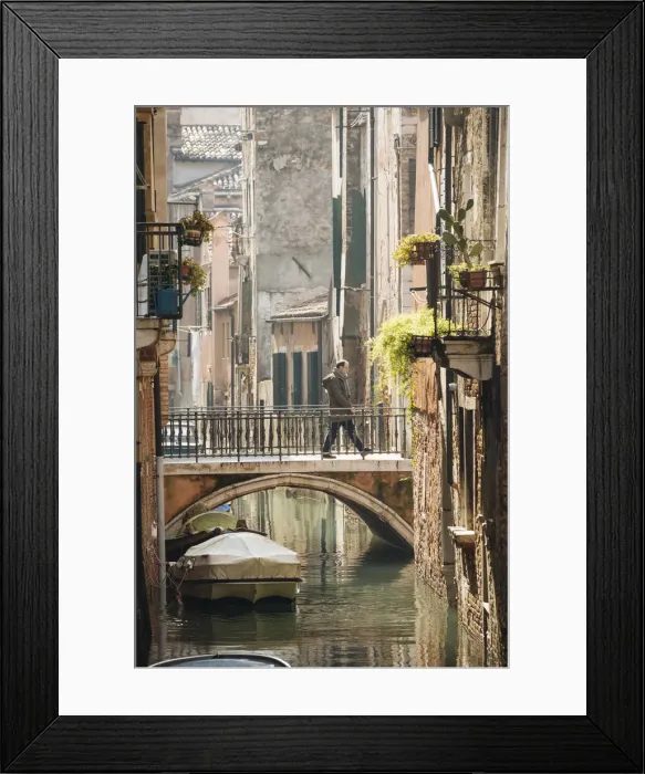 Framed Print : Canal, Venice, UNESCO World Heritage Site, Veneto Province, Italy, Europe