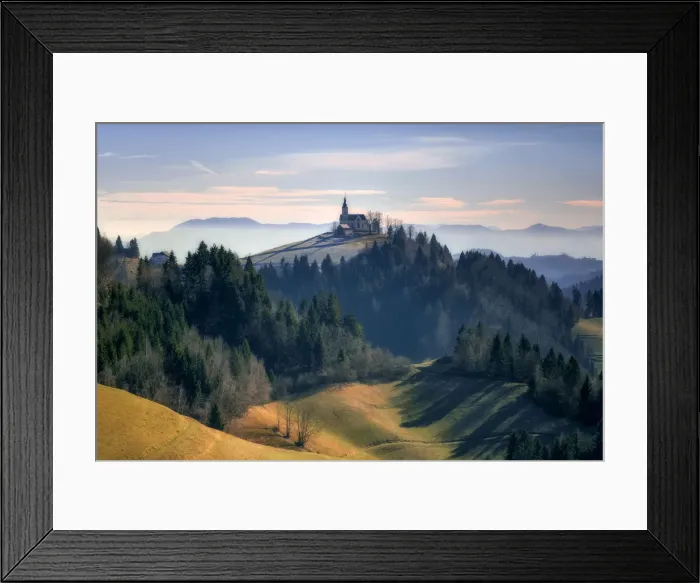 Framed Print : The Church of St. Leonard, Slovenia, Europe Framed Print : The Church of St. Leonard, Slovenia, Europe