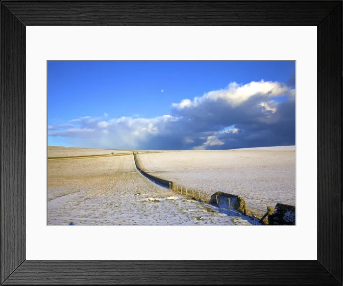 Framed Print : Snow covered South Downs farm land, East Dean, East Sussex, England, United Kingdom Framed Print : Snow covered South Downs farm land, East Dean, East Sussex, England, United Kingdom