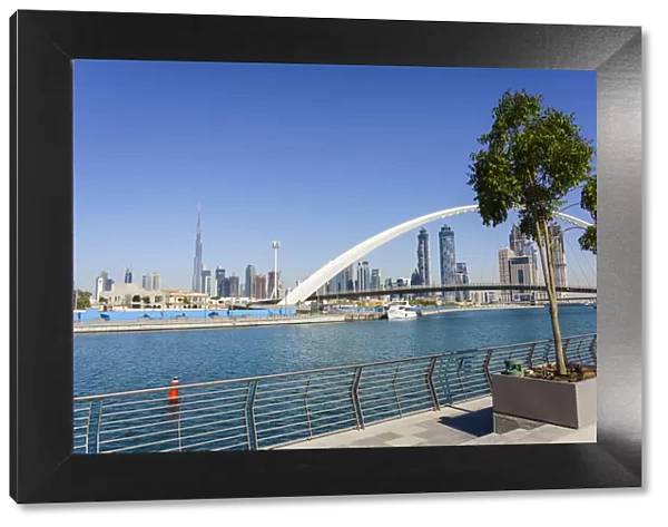 Tolerance Bridge, a new pedestrian bridge spanning Dubai Water Canal, Business Bay