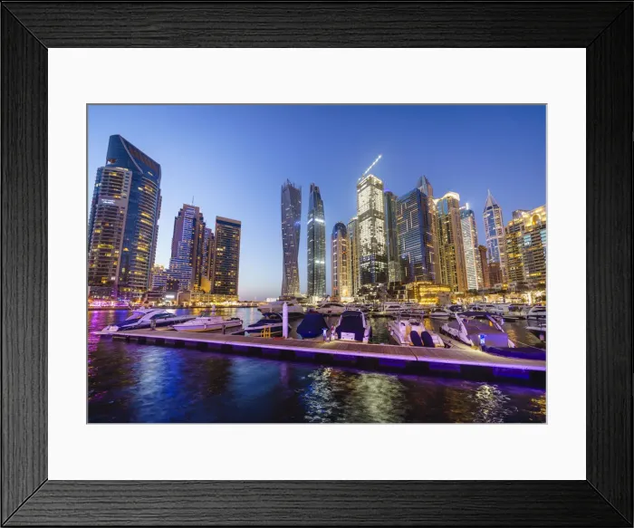 Framed Print : Dubai Marina, Dubai, United Arab Emirates, Middle East Framed Print : Dubai Marina, Dubai, United Arab Emirates, Middle East
