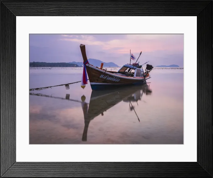 Framed Print : Long-tail boat on Rawai Beach, Phuket, Thailand, Southeast Asia, Asia Framed Print : Long-tail boat on Rawai Beach, Phuket, Thailand, Southeast Asia, Asia