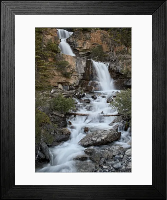 Framed Print : Tangle Falls, Jasper National Park, UNESCO World Heritage Site, Alberta, Canada Framed Print : Tangle Falls, Jasper National Park, UNESCO World Heritage Site, Alberta, Canada