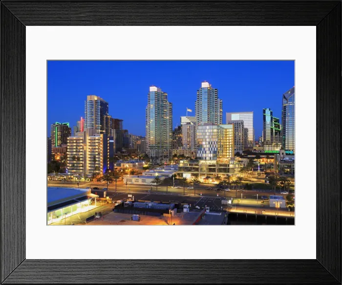 Framed Print : San Diego skyline, California, United States of America, North America Framed Print : San Diego skyline, California, United States of America, North America