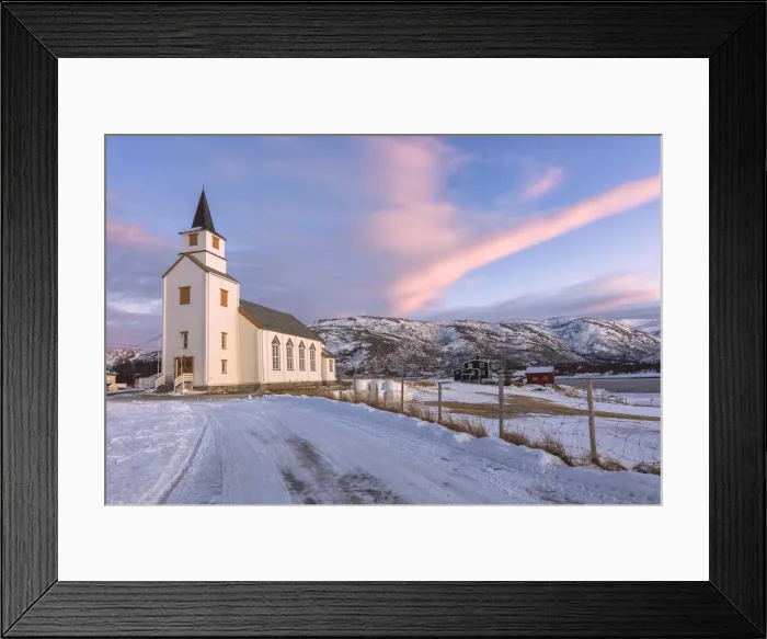 Framed Print : Church of Hillesoy, Brensholmen, Troms county, Norway, Scandinavia, Europe Framed Print : Church of Hillesoy, Brensholmen, Troms county, Norway, Scandinavia, Europe