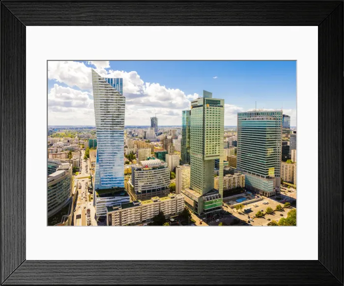 Framed Print : Skyscrapers, City Centre, Warsaw, Poland, Europe Framed Print : Skyscrapers, City Centre, Warsaw, Poland, Europe