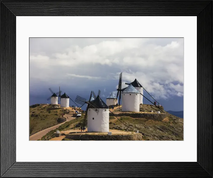 Framed Print : Windmills of Consuegra, Don Quixote route, Toledo province, Castilla-La Mancha (New Castile) region Framed Print : Windmills of Consuegra, Don Quixote route, Toledo province, Castilla-La Mancha (New Castile) region