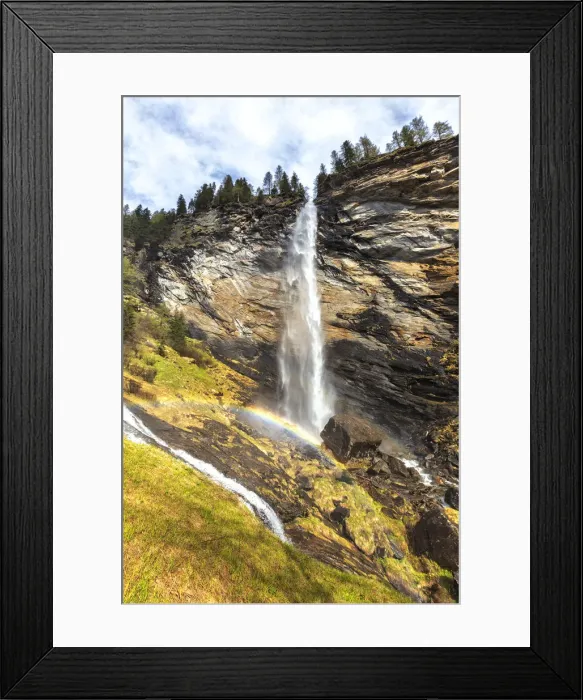 Framed Print : Spring at the Trosa Waterfall, Valle di Peccia, Val Lavizzara, Valle Maggia, Canton of Ticino Framed Print : Spring at the Trosa Waterfall, Valle di Peccia, Val Lavizzara, Valle Maggia, Canton of Ticino