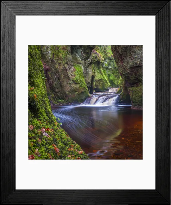 Framed Print : The gorge at Finnich Glen (Devils Pulpit) near Killearn, Stirlingshire, Scotland Framed Print : The gorge at Finnich Glen (Devils Pulpit) near Killearn, Stirlingshire, Scotland