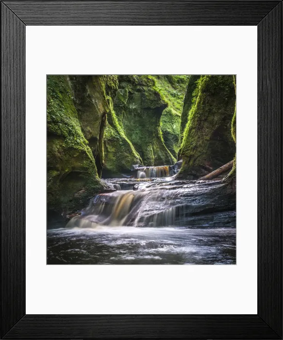 Framed Print : The gorge at Finnich Glen (Devils Pulpit) near Killearn, Stirlingshire, Scotland Framed Print : The gorge at Finnich Glen (Devils Pulpit) near Killearn, Stirlingshire, Scotland