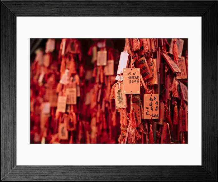 Framed Print : Lucky charm tokens, Confucian Temple, Jianshui, Yunnan Province, China, Asia