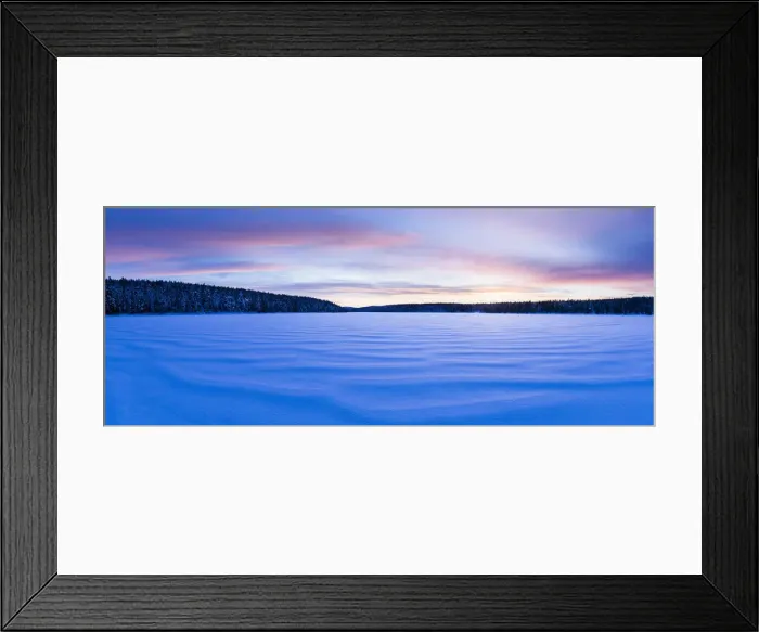 Framed Print : Frozen lake at Torassieppi, Lapland, Finland, Europe Framed Print : Frozen lake at Torassieppi, Lapland, Finland, Europe