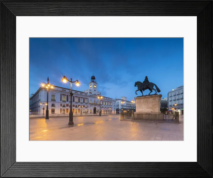 Framed Print : Real Casa de Correos, (Royal House of the Post Office), Plaza de la Puerta del Sol Framed Print : Real Casa de Correos, (Royal House of the Post Office), Plaza de la Puerta del Sol