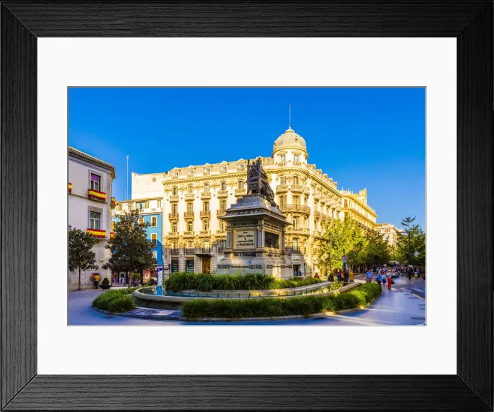 Framed Print : Plaza Isabel La Catolica, Granada, Andalucia, Spain, Europe Framed Print : Plaza Isabel La Catolica, Granada, Andalucia, Spain, Europe