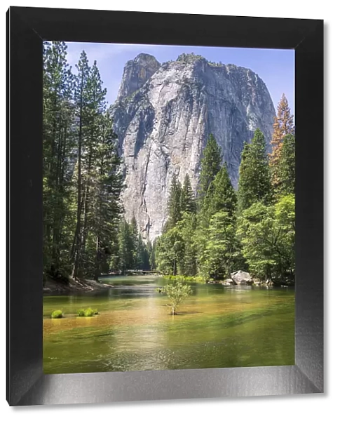 Cathedral Rocks from Yosemite Valley, UNESCO World Heritage Site, California, United