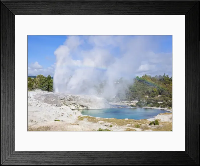 Framed Print : Pohutu geyser and Prince of Wales Feathers geyser, Te Puia, Whakarewarewa Thermal Valley Framed Print : Pohutu geyser and Prince of Wales Feathers geyser, Te Puia, Whakarewarewa Thermal Valley
