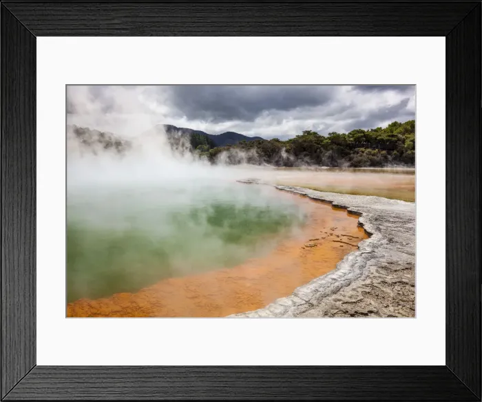 Framed Print : The Champagne Pool, Wai-o-tapu Thermal Wonderland, geothermal area, Waiotapu, Rotorua Framed Print : The Champagne Pool, Wai-o-tapu Thermal Wonderland, geothermal area, Waiotapu, Rotorua