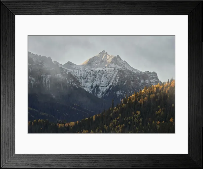 Framed Print : Snow-covered mountain in the fall, Uncompahgre National Forest, Colorado, United States of America Framed Print : Snow-covered mountain in the fall, Uncompahgre National Forest, Colorado, United States of America