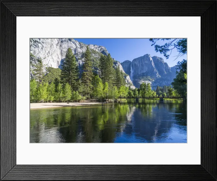 Framed Print : View of Cooks Meadow and Upper Yosemite Falls, Yosemite National Park, UNESCO World Heritage Site Framed Print : View of Cooks Meadow and Upper Yosemite Falls, Yosemite National Park, UNESCO World Heritage Site