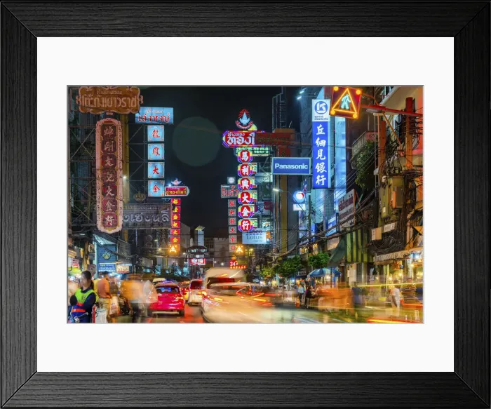 Framed Print : Bangkok at night, Bangkok, Thailand, Southeast Asia, Asia
