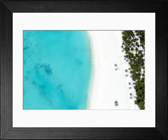 Framed Print : Aerial view of tropical beach and lagoon, The Maldives, Indian Ocean, Asia Framed Print : Aerial view of tropical beach and lagoon, The Maldives, Indian Ocean, Asia