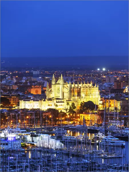 La Seu Cathedral, Palma de Mallorca, Majorca, Balearic Islands, Spain, Mediterranean