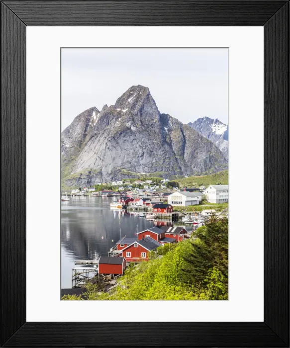 Framed Print : Picturesque view of the town of Reine, in the Lofoten Islands, Arctic, Norway, Scandinavia Framed Print : Picturesque view of the town of Reine, in the Lofoten Islands, Arctic, Norway, Scandinavia