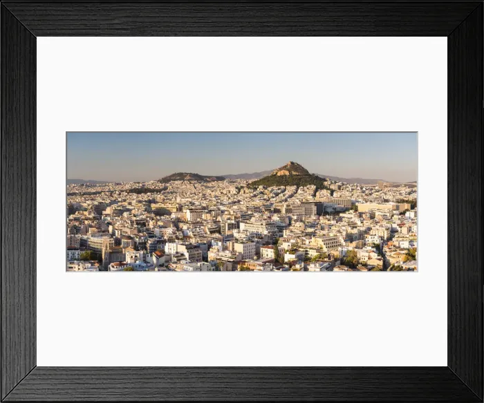 Framed Print : View of Athens and Likavitos Hill over the rooftops of the Plaka District from The Acropolis Framed Print : View of Athens and Likavitos Hill over the rooftops of the Plaka District from The Acropolis