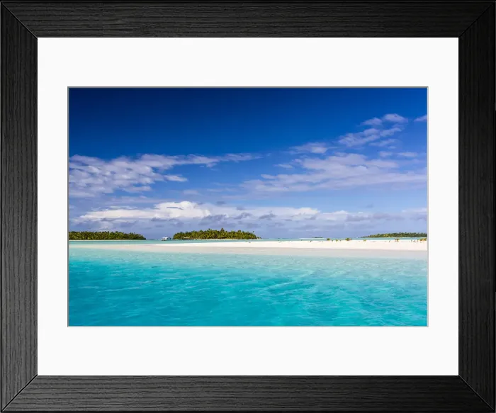 Framed Print : Coconut palm trees line the beach on One Foot Island, Aitutaki, Cook Islands, South Pacific Islands Framed Print : Coconut palm trees line the beach on One Foot Island, Aitutaki, Cook Islands, South Pacific Islands