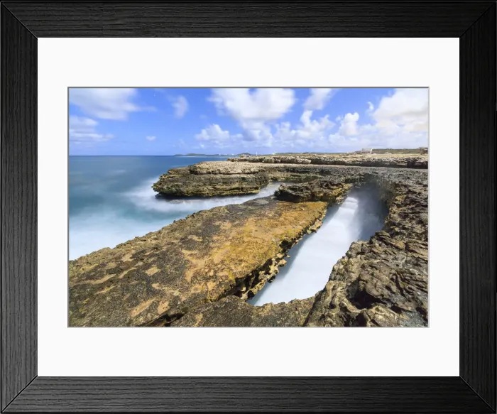 Framed Print : Rough sea and cliffs, Devils Bridge, Antigua, Antigua and Barbuda, Leeward Islands Framed Print : Rough sea and cliffs, Devils Bridge, Antigua, Antigua and Barbuda, Leeward Islands