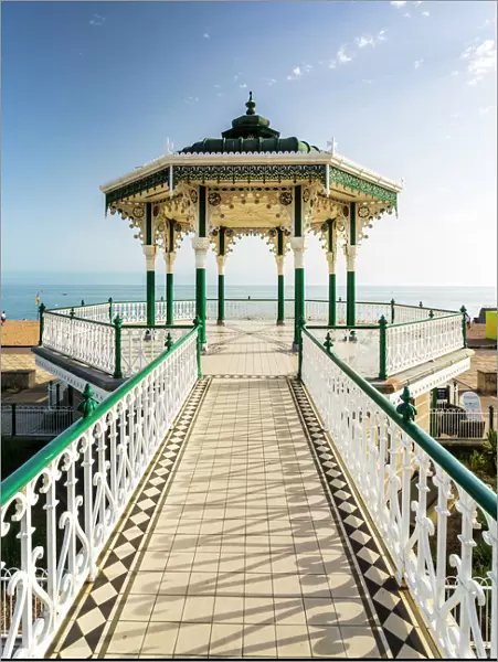 Bandstand at Brighton Beach Seafront, Brighton, East Sussex, England, United Kingdom