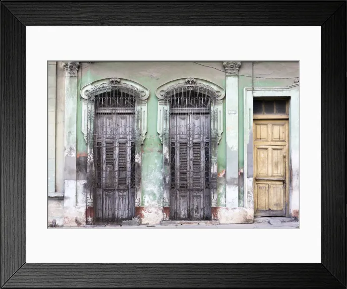 Framed Print : Old doorways and windows, covered by intricate metal gates, Cienfuegos, UNESCO World Heritage Site Framed Print : Old doorways and windows, covered by intricate metal gates, Cienfuegos, UNESCO World Heritage Site