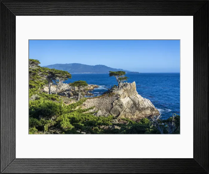 Framed Print : Carmel Bay, Lone Cypress at Pebble Beach, 17 Mile Drive, Peninsula, Monterey, California Framed Print : Carmel Bay, Lone Cypress at Pebble Beach, 17 Mile Drive, Peninsula, Monterey, California