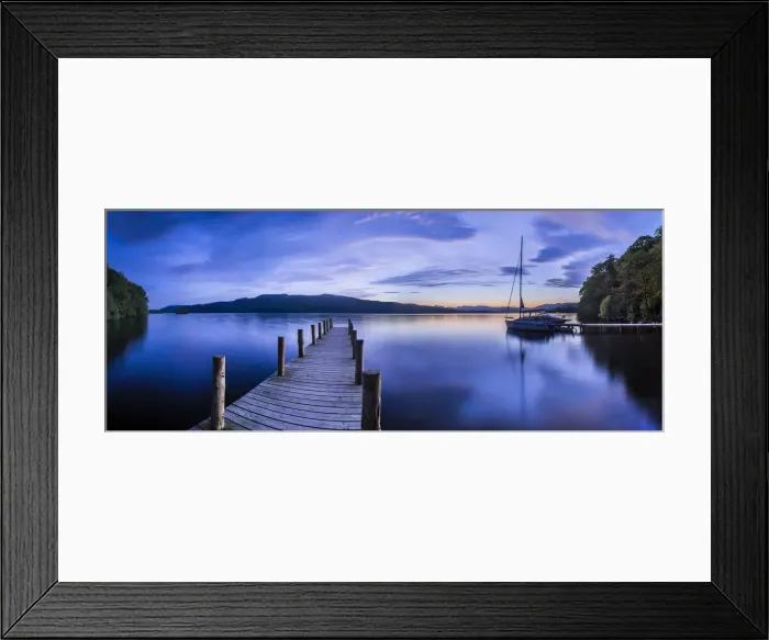 Framed Print : Pier on Windermere at sunset, Lake District National Park, UNESCO World Heritage Site Framed Print : Pier on Windermere at sunset, Lake District National Park, UNESCO World Heritage Site