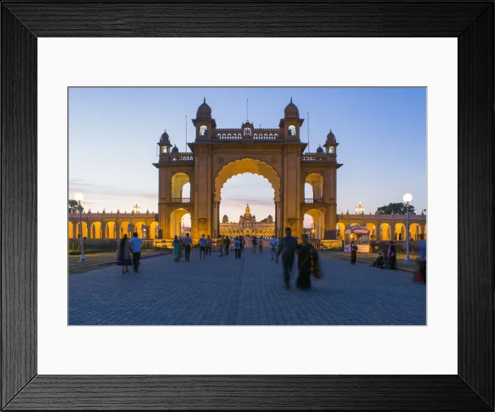 Framed Print : City Palace, entrance gateway to the Maharajas Palace, Mysore, Karnataka, India, Asia Framed Print : City Palace, entrance gateway to the Maharajas Palace, Mysore, Karnataka, India, Asia