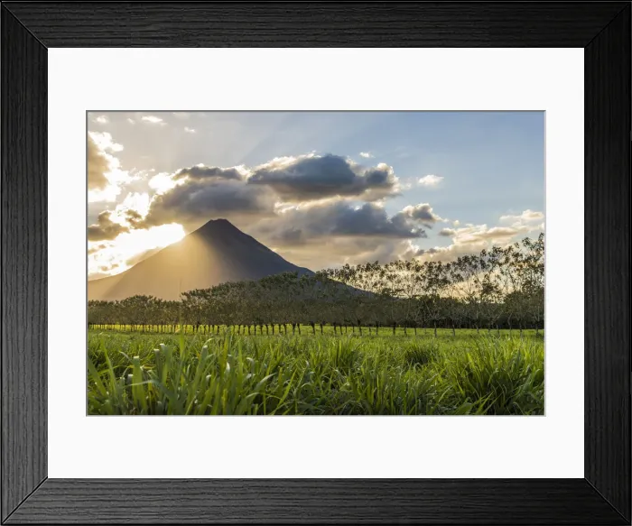 Framed Print : Volcano Arenal, seen from La Fortuna de San Carlos, Costa Rica, Central America Framed Print : Volcano Arenal, seen from La Fortuna de San Carlos, Costa Rica, Central America