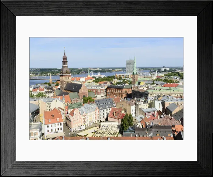 Framed Print : View of Old Town, Riga, Latvia Framed Print : View of Old Town, Riga, Latvia
