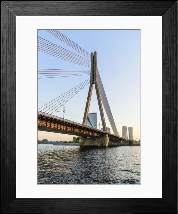 Framed Print : Vansu Bridge, Riga, Latvia Framed Print : Vansu Bridge, Riga, Latvia