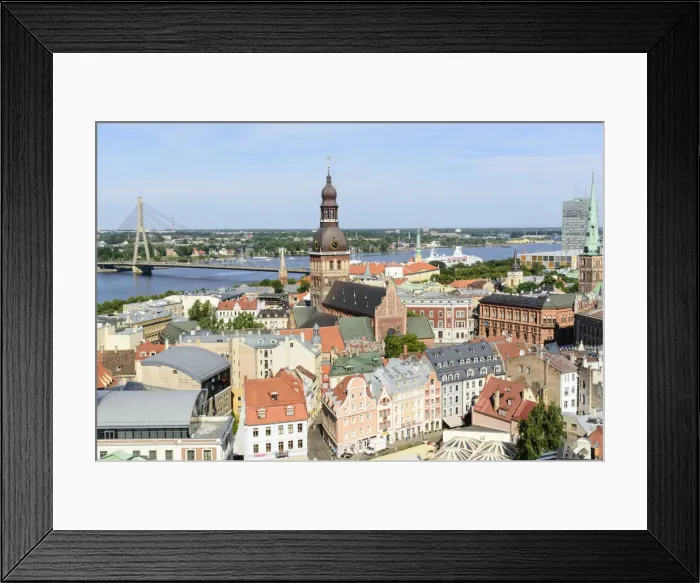 Framed Print : View of Old Town, Riga, Latvia Framed Print : View of Old Town, Riga, Latvia