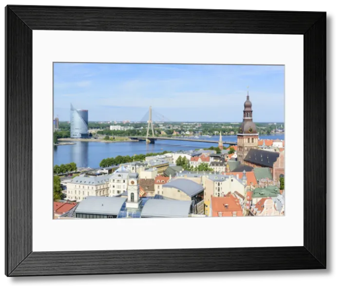 Framed Print : Vansu Bridge, Riga Cathedral, View from St. Peters Church, Riga, Latvia Framed Print : Vansu Bridge, Riga Cathedral, View from St. Peters Church, Riga, Latvia